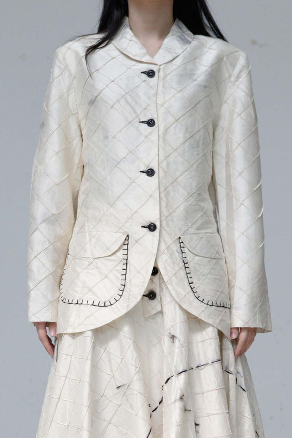 MUTEDANCE Silk Prismatic Jacket MD22SS49 Off-White PM33